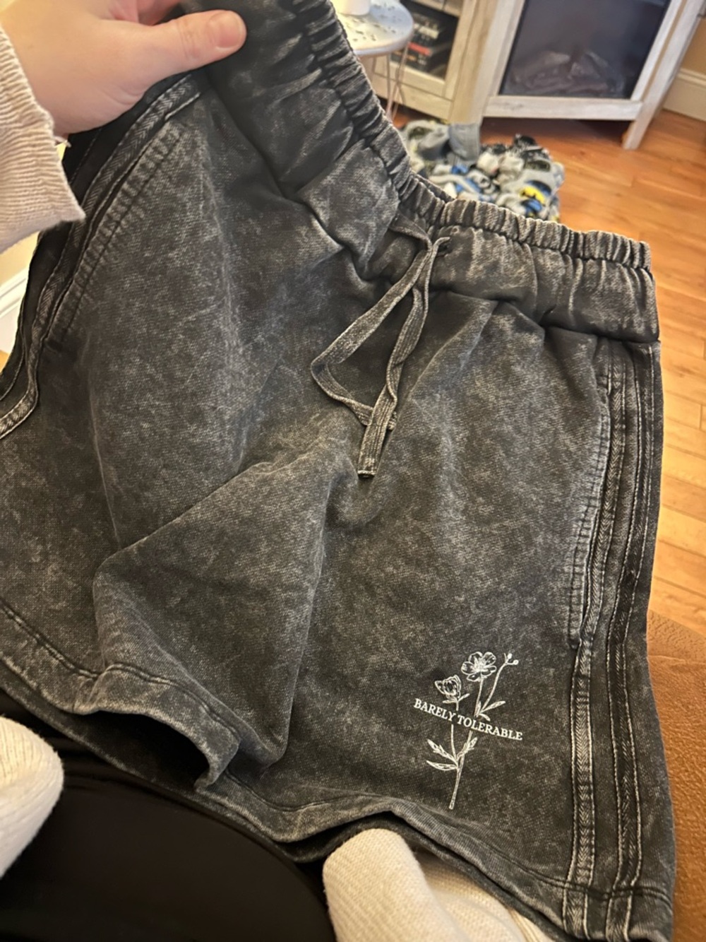 Barely Tolerable Acid Wash Mini Skort